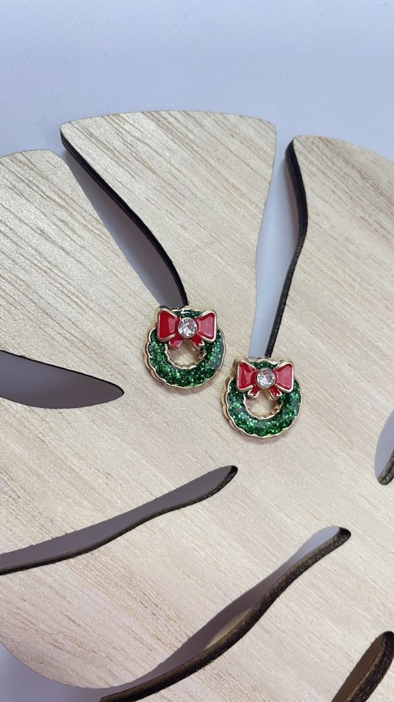 boucles d'oreilles noël