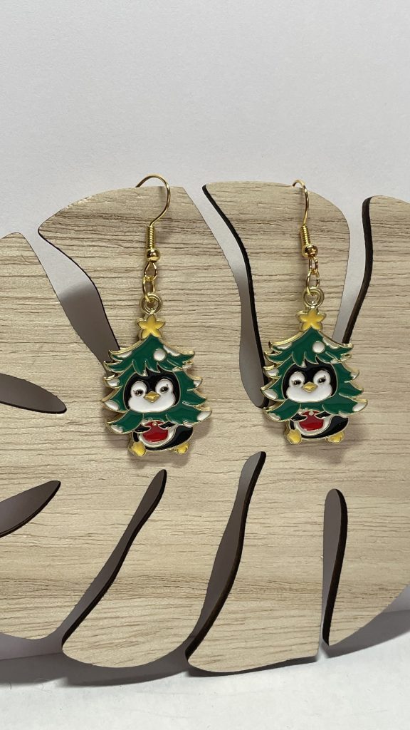 boucles d'oreilles noël