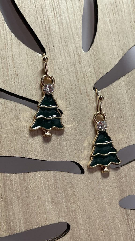 boucles d'oreilles noël