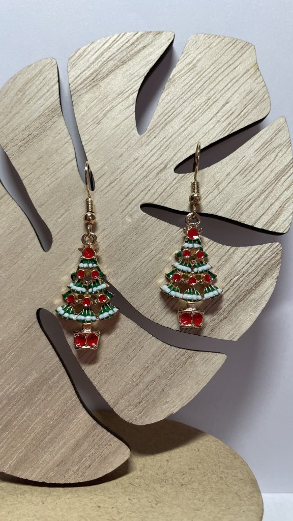 boucles d'oreilles noël