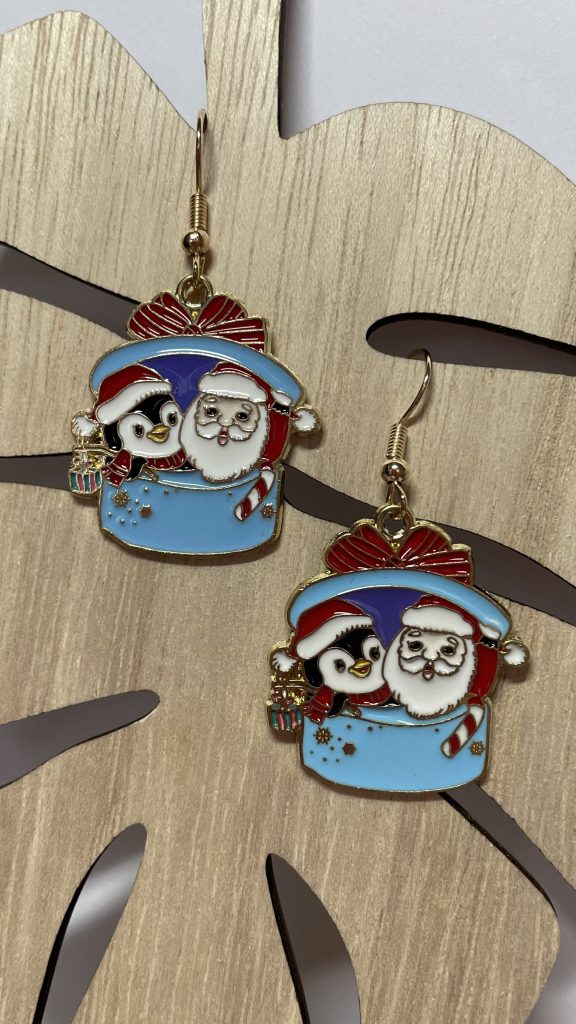 boucles d'oreilles noël