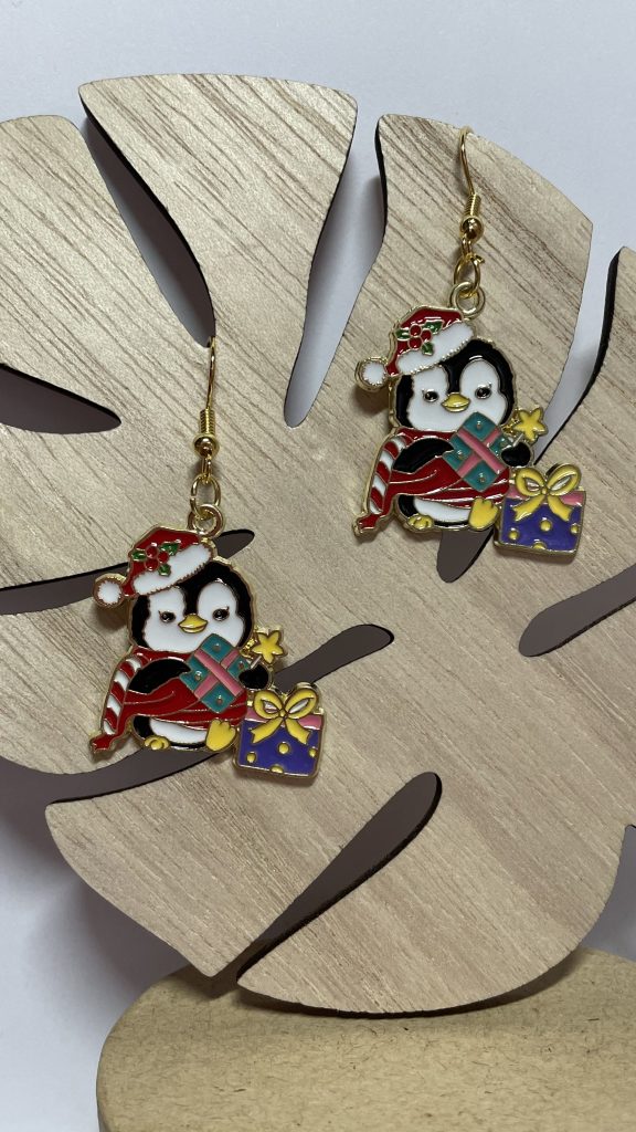 boucles d'oreilles noël